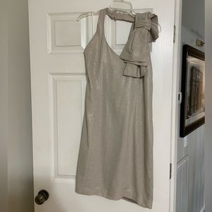 Linen Halter Dress with bow